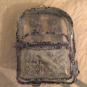 NWT Vera Bradley clear backpack